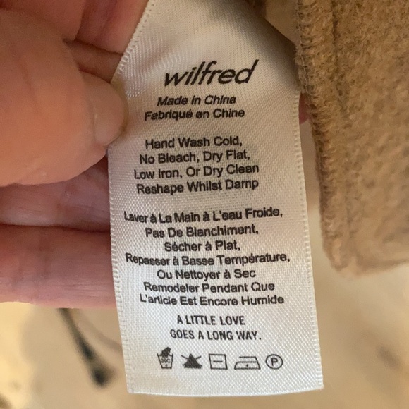 Wilfred Extra Fine Merino Wool Coat Jacket - Picture 8 of 10